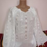 Женскя маркизетовая вышиванка "Калинка" марлёвка фото