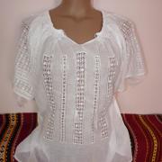 Маркизетовая вышиванка на короткий рукав "классика" марлёвка фото