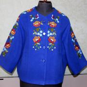 Вышитый женский кашемировый жакет фото