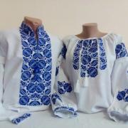 Парные вышиванки "Голубое небо" фото Киев