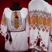 Женская вышиванка "Желтое благополучие" фото