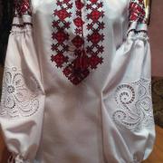 Женская вышиванка "Багряный закат" купить