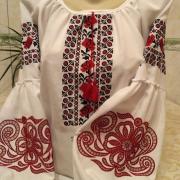 Женская вышиванка "Красная роза" купить