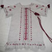 Детское платье "Красные узоры" фото