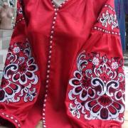 Женская вышиванка " Магия красного" купить