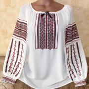 Женская вышиванка на шифоне "Атрибут" купить под заказ