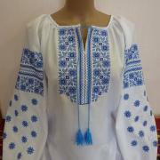 Женская вышиванка "Голубое небо" фото