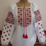 Жіноча вишиванка квіткова "Червона мрія" фото