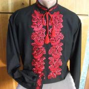 Мужская вышиванка "Красное гроно" фото