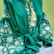 Шелковая вышиванка "Белые васильки" купить