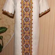 Женское вышитое платье " Золотая осень" купить