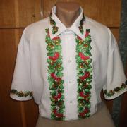 Мужская вышиванка "Дуб и калина" фото