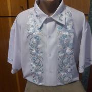 Мужская вышиванка "Магия цветов" фото