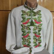 Мужская  вышиванка  "Дубок с калиной" фото