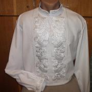  Вышиванка белым по белому "Дубок" фото