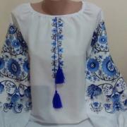 Женская вышиванка " Магия в голубом" купить