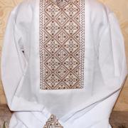 Детская вышитая рубашка "Золото" фото