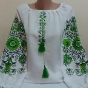 Женская вышиванка " Магия в зеленом" купить