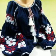 Жіноча льняна вишиванка "Квіти калини" придбати