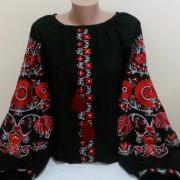 Жіноча вишиванка "Магія червоної квітки" Запоріжжя вишиванки