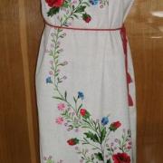 Женское вышитое платье " Маковый цвет"купить