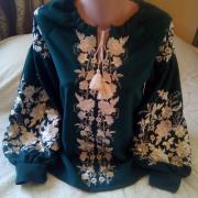 Жіноча квіткова вишита блуза "Барбі" фото вишиванки