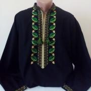 Мужская вышиванка  " Сила дуба" на синем купить