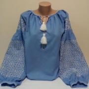 Женская вышиванка "Идилия в голубом" купить