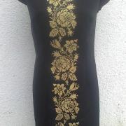 Женское вышитое платье " Золотая  роза" купить