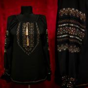 Женская вышиванка ручной работы "Ночная песня" фото 