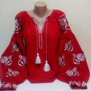 Женская вышиванка "Белые хризантемы" 2  купить