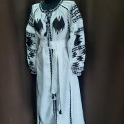 Вишита біла сукня "Аліса" фото