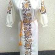 Женское вышитое платье "Чайная роза" купиит