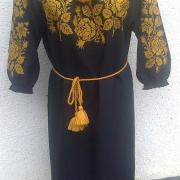 Женское вышитое платье " Чайная роза" купить