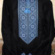 Мужская вышиванка  " Магия синего" купить