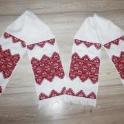 Вышитый свадебный рушник ручной работы купить