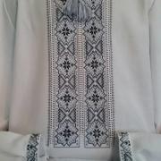 Мужская вышиванка " Серебристая" купить