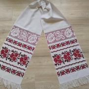 Вишитий весільний рушник "Кущі троянд" фото Київ