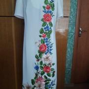 Вишите плаття "Водоспад квітів" фото