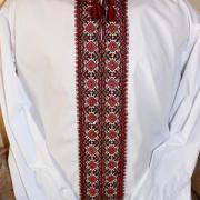 Вишита сорочка на хлопчика "Геометрія" фото