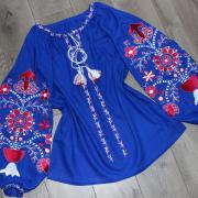 Жовта вишита блуза "Каміла" фото