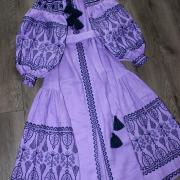 Сукня-бохо з вишивкою "Бузок" фото