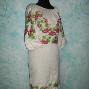 Платье вышиванка "Калина красная" фото