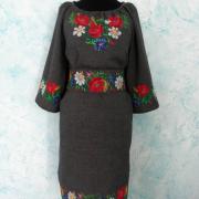 Женское платье в украинском стиле "Полевые цветы" фото