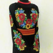 Стильная женская туника вышиванка "Маковая"  фото