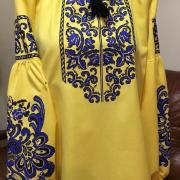 Жовта вишита блуза "Марципан" фото