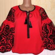 Червона вишиванка "Пристрасть" фото