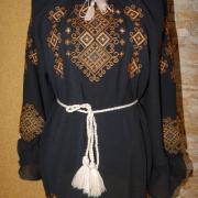 Женская вышитая рубашка "медовые мечты"  фото