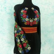 Цветочная женская вышиванка в укрстиле