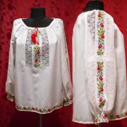 Женская вышиванка с мережками "Роксолана"  фото Крестик Киев